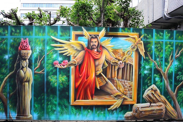 3D圖龍彩繪:【台北景點】中華電信3D圖龍彩繪牆~自由發揮創意跟彩繪圖互動,環遊世界是如此的輕輕鬆鬆,不再是遙不可及的夢想唷