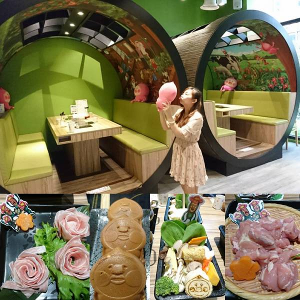 醜比頭森林鍋物：台中西屯~醜比頭森林鍋物主題餐廳~屁桃君醜的可愛又療癒~樹洞特色包廂也太好拍了吧~