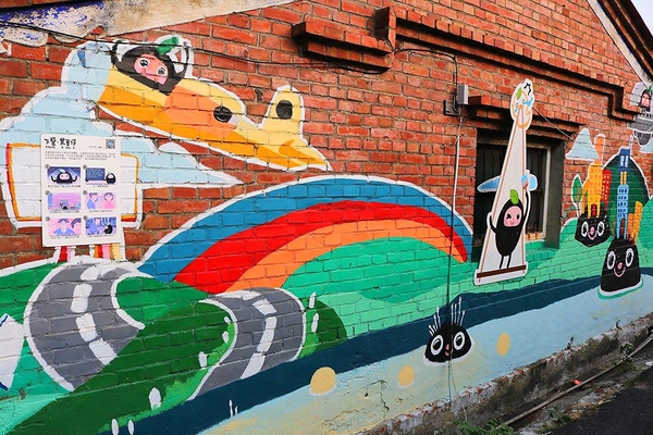 下營黑豆仔彩繪街：【台南景點】下營黑豆仔彩繪街揪古錐ㄟ!!必拍的景點又來啦~千變萬化可愛逗趣的黑豆仔忍者