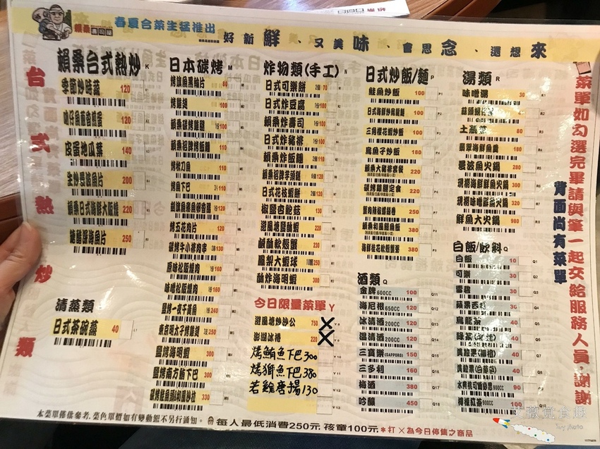 賴桑壽司屋 菜單