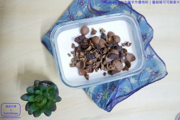 034_YoYoTempo優遊步調_【宅配美食】米森vilson|益生菌手作優格粉|蔓越莓可可脆麥片|早餐健康有元氣.JPG