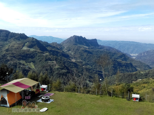 洗水坑李花祕境37-露營區前的翠綠山巒