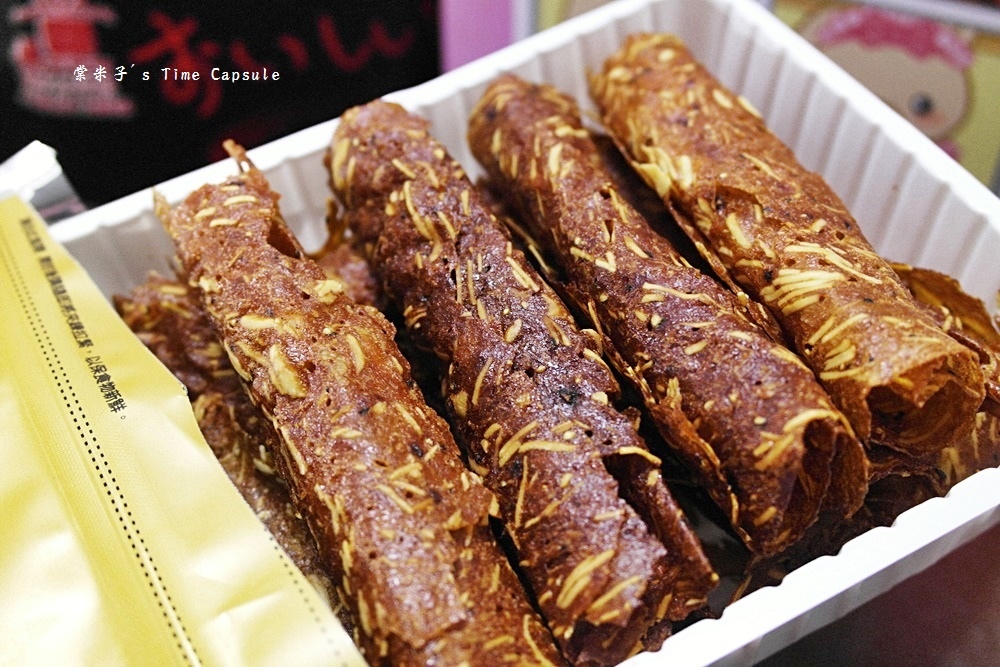 [宅配]明成軒　蛋捲型黑胡椒杏仁豬肉薄片－蛋捲造型更容易入口！愈吃愈涮嘴！