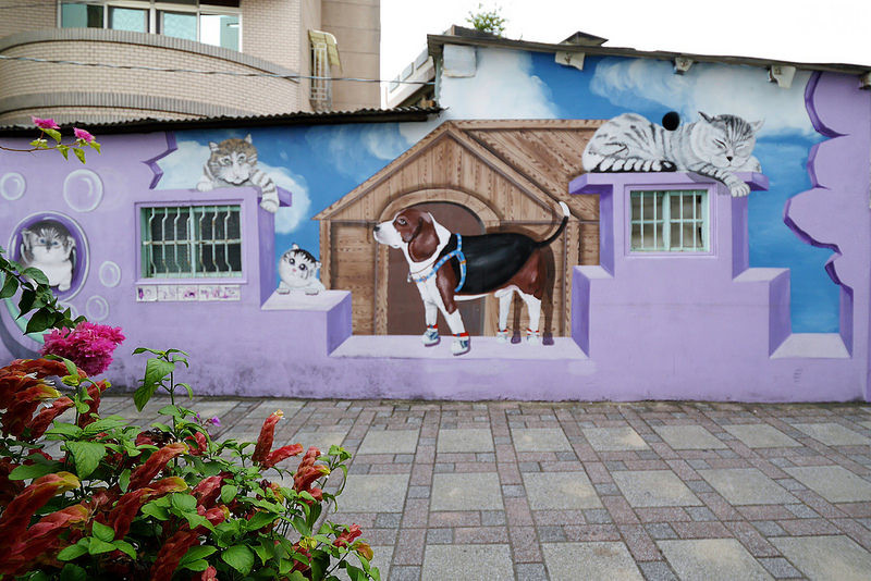 北港景點|北港公館里3D彩繪社區