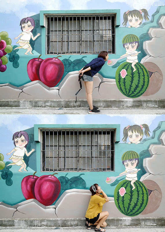 北港景點|北港公館里3D彩繪社區