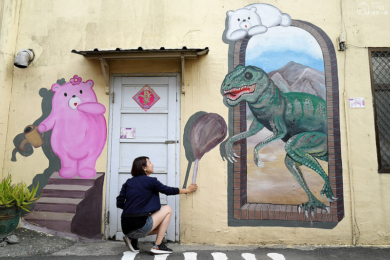 北港景點|北港公館里3D彩繪社區