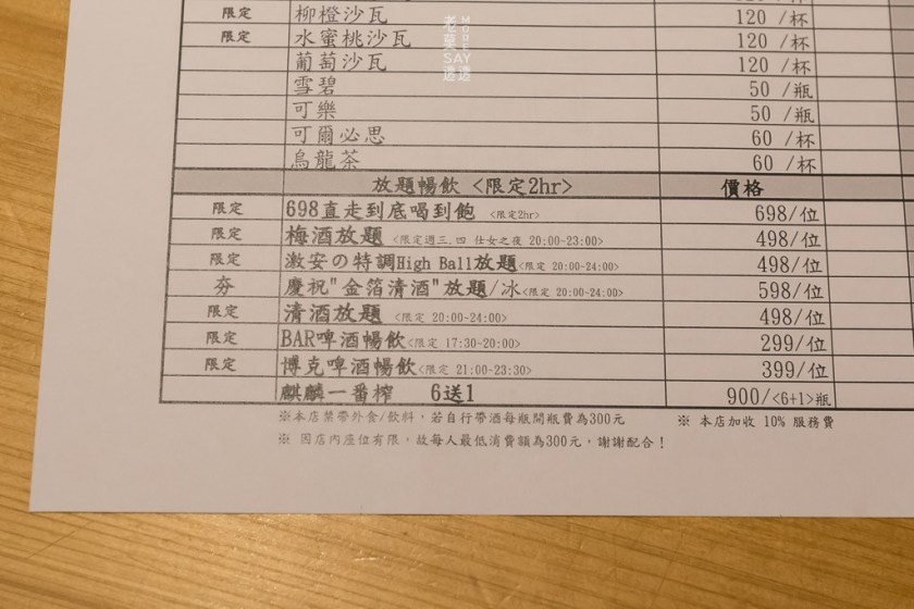 [東區居酒屋]激安の食事酒場（市府二號店）,明太子雞肉串3串100元,梅酒、清酒、啤酒限時無限暢飲,捷運市政府站1號出口 - 老莫 Say透透