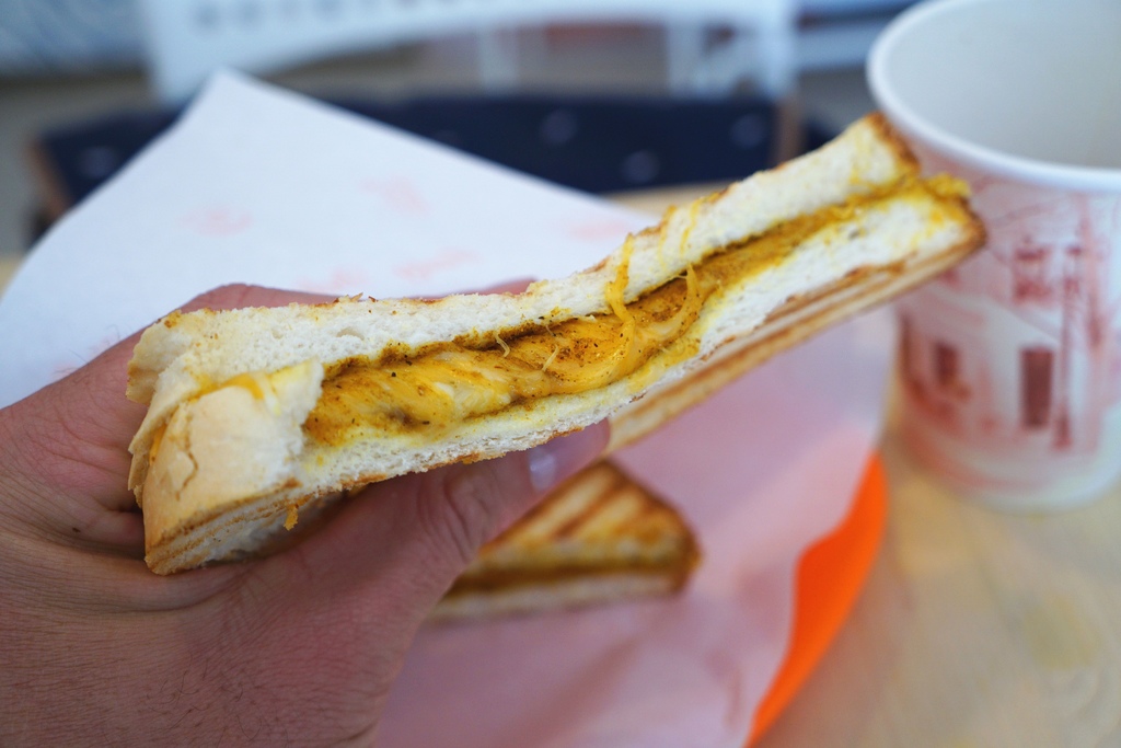 印度咖啡烤乳酪三明治