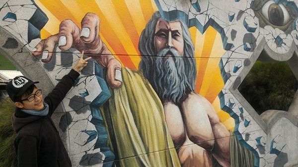 漫遊好美-立體彩繪村：嘉義布袋好美里超強3D彩繪  可以跟靜止的圖像互動  連大人都可以玩到不亦樂乎