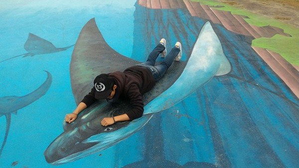 漫遊好美-立體彩繪村：嘉義布袋好美里超強3D彩繪  可以跟靜止的圖像互動  連大人都可以玩到不亦樂乎