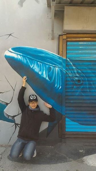 漫遊好美-立體彩繪村：嘉義布袋好美里超強3D彩繪  可以跟靜止的圖像互動  連大人都可以玩到不亦樂乎