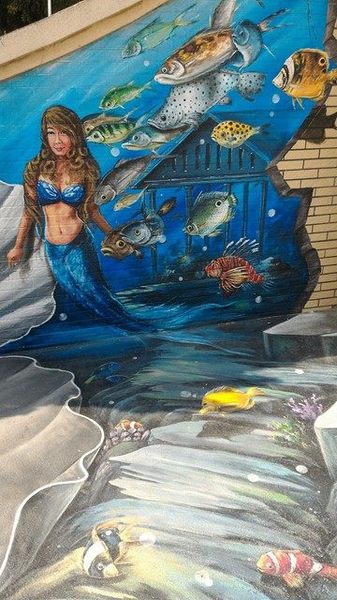 漫遊好美-立體彩繪村：嘉義布袋好美里超強3D彩繪  可以跟靜止的圖像互動  連大人都可以玩到不亦樂乎