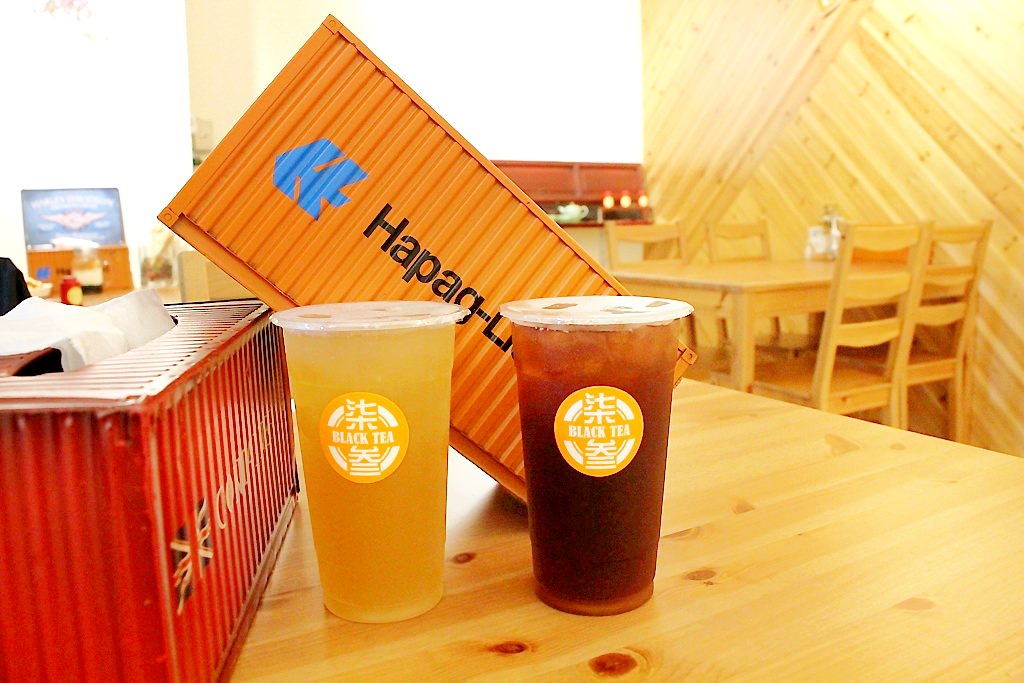 柒叁Black tea，大里貨櫃屋手搖茶茶飲，鹹鬆餅搭配紅茶更對味。 - 微笑Joe幸運