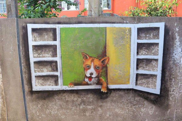 台中潭子國小彩繪巷:【台中景點】潭子國小彩繪~隨著走入時光的隧道,尋回兒時的記趣,跟著旅人的腳步,一塊來享受時光記趣吧