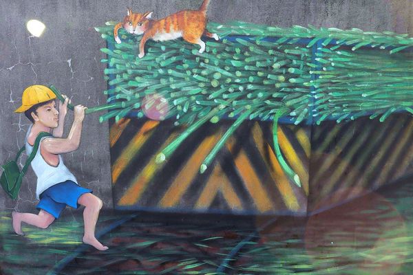 台中潭子國小彩繪巷:【台中景點】潭子國小彩繪~隨著走入時光的隧道,尋回兒時的記趣,跟著旅人的腳步,一塊來享受時光記趣吧