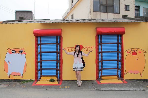 台灣原創插畫彩繪村：【嘉義景點】台灣原創插畫彩繪村~五大主題好事花生、求子順利、孕子平安、育子健康、望子成龍/奇可奇卡集結台灣80位插畫家/繪製多種風格的原創插圖實在好逗趣