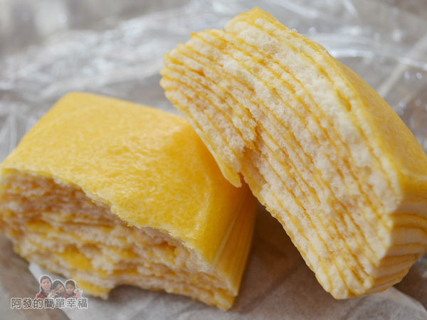 老竹子三發包子11-奶黃千層派剖面