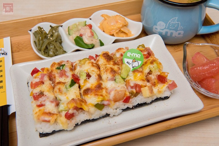 【台南美食】九宮格餐盒限定供應｜日式茶泡飯｜日式三杯雞套餐｜外帶三份88折｜焗烤壽司~~焗米g-me焗烤壽司 - 南人幫