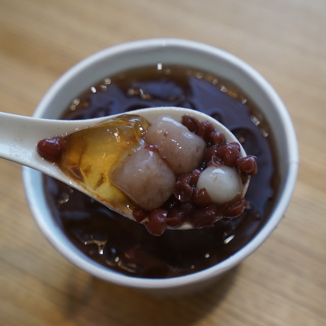 [食記]  愛來愛玉(民族店)。綜合圓紅豆湯。外帶版