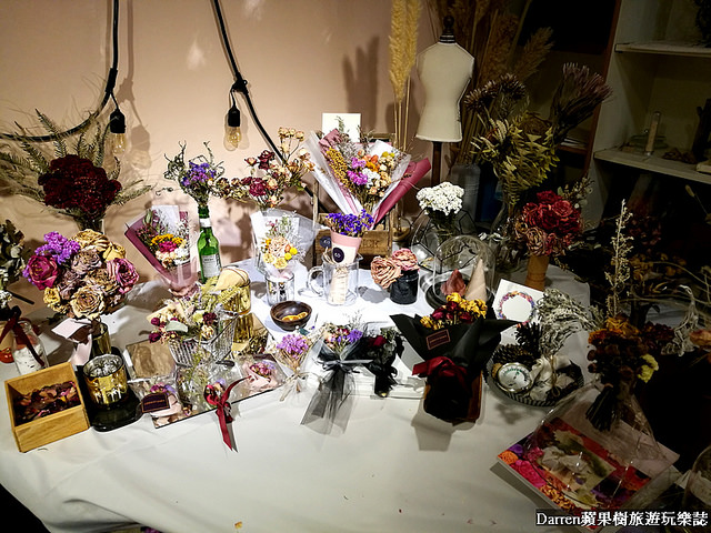 『桃園中壢下午茶』朝夕相處coexist studio★乾燥花店結合冰店被乾燥花圍繞吃雪花冰喝下午茶/新娘捧花婚禮場地佈置乾燥花課程