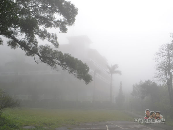 大尖山賞櫻22-雲霧瀰漫中彌勒山天道清修院