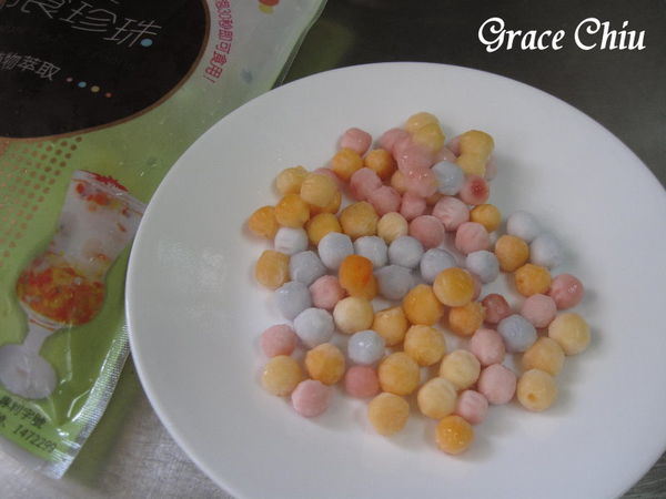 彩色珍珠 彩色泡泡珠 IQF即食彩色珍珠粉圓 巧娜娜彩色即食珍珠