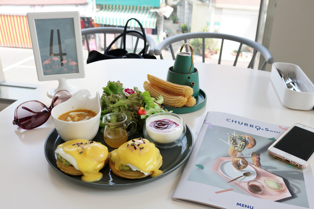 台南｜CHURRO & Sweet 吉拿棒版本杏仁油條．早午餐推薦 - 奇奇一起玩樂趣