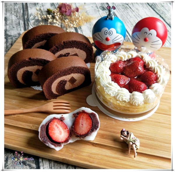 桃園美食,全聯,全聯甜點,Hershey’s巧克力,巧克力甜點,巧克力燒,草莓蛋糕,草莓季