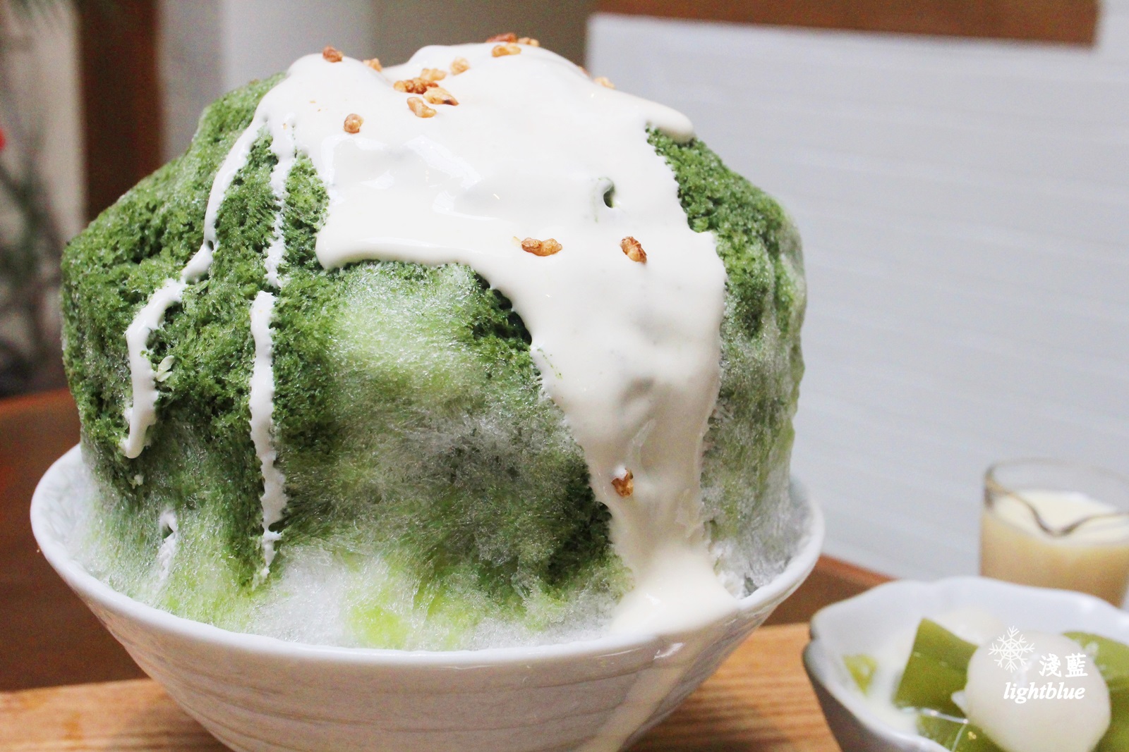 台中美食：淺藍 × 冰田ガリガリ～有小山園抹茶冰和抹茶司康的抹茶控愛店