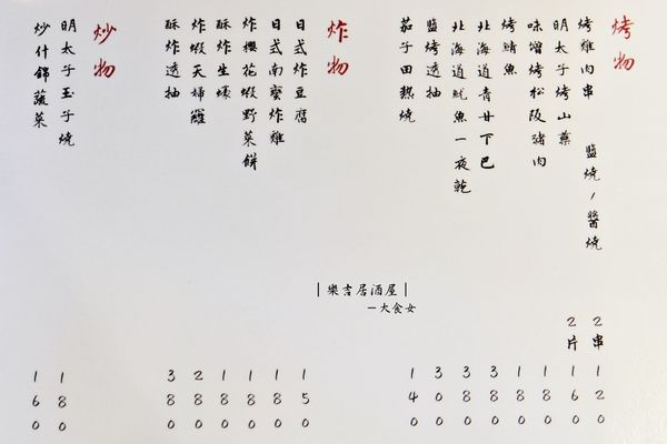 東區美食-樂吉居酒屋 東區美食-樂吉居酒屋