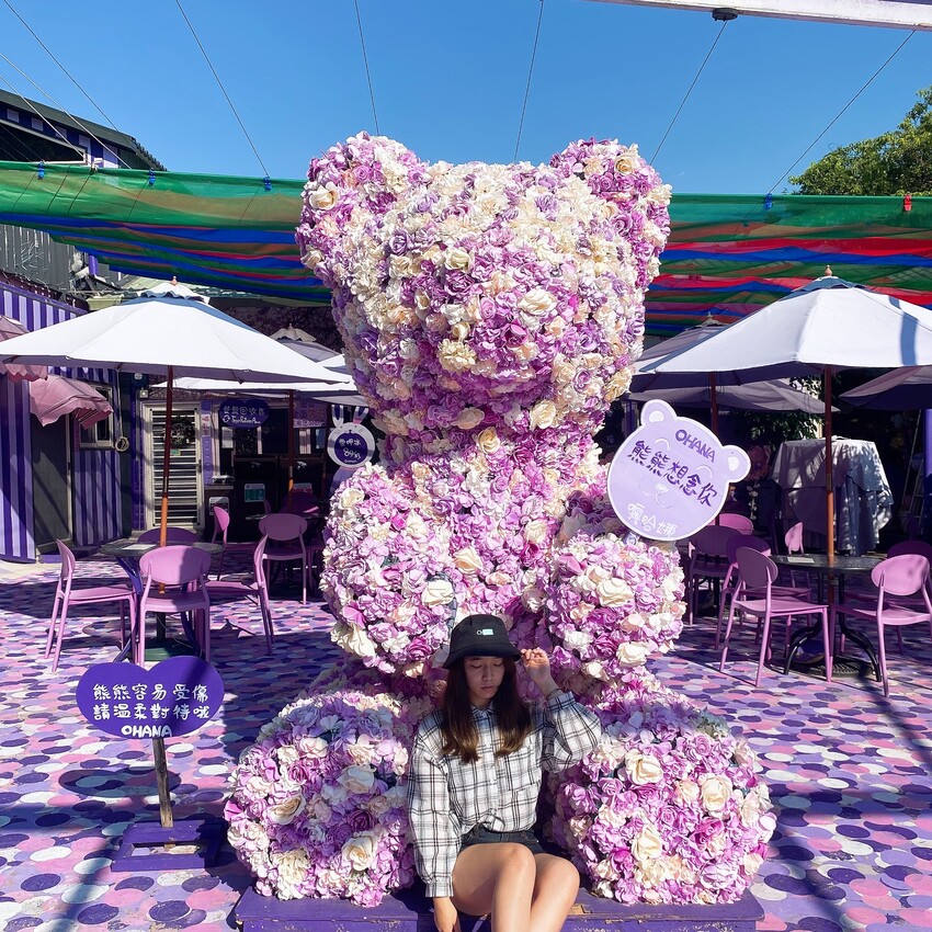 苗栗人氣夢幻的紫色咖啡廳—噢哈娜咖啡屋，高達10個打卡景點任你拍，快揪姊妹一起來