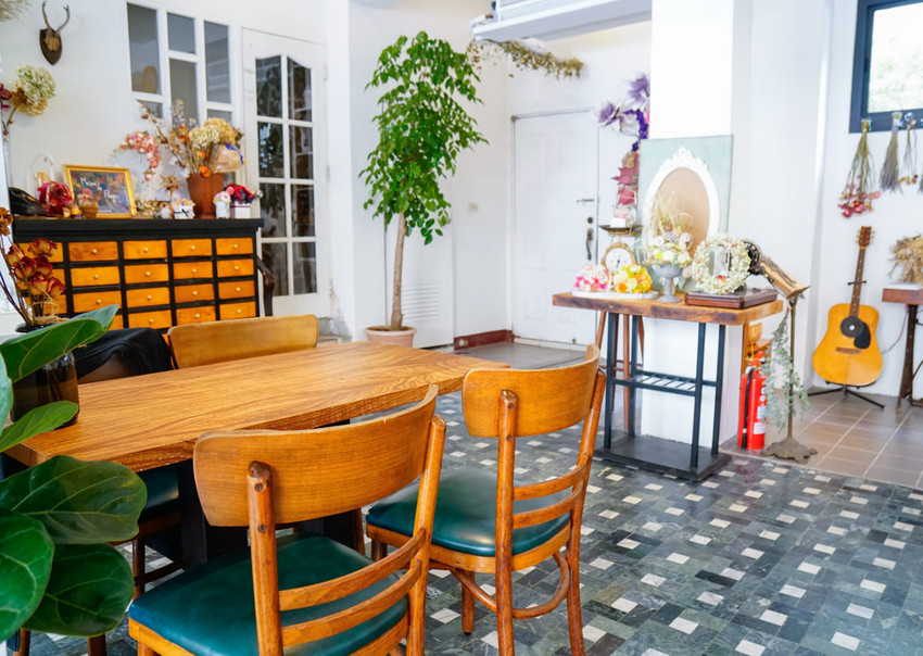 [台南]Meller墨樂咖啡-安平隱藏版! 時尚乾燥花藝x復古老屋咖啡店 難忘美味手作甜點 台南安平咖啡館推薦 - 美食好芃友