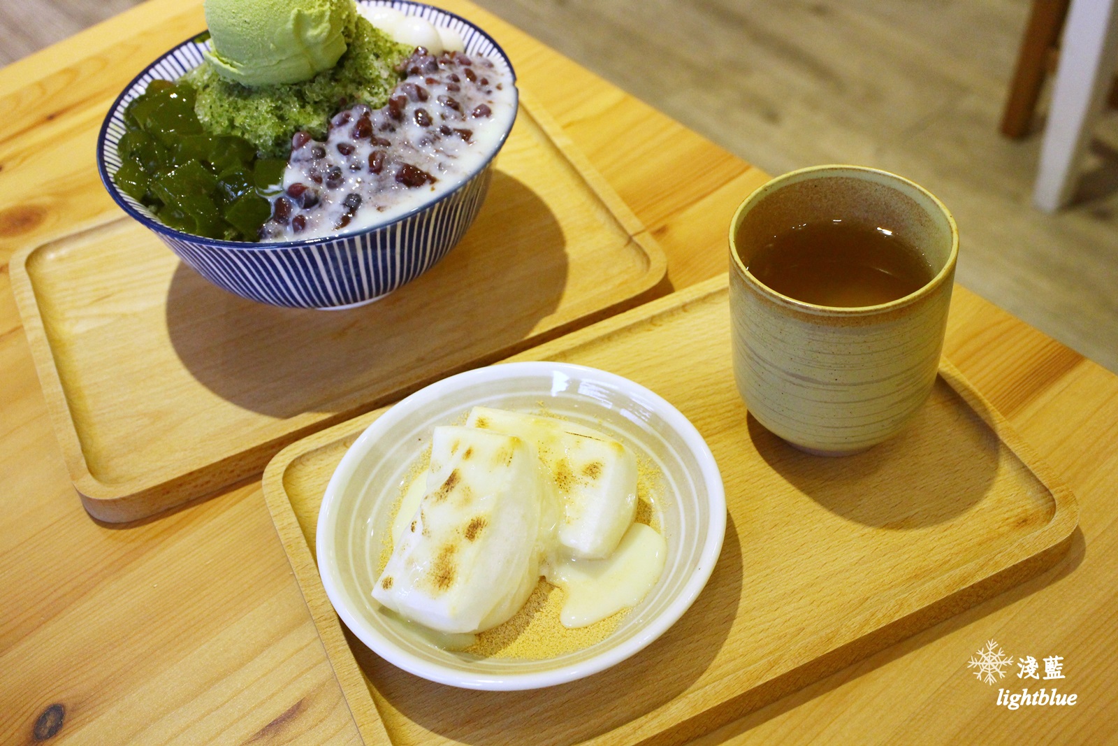 宜蘭羅東美食：淺藍 × 小島日和～熱門打卡花牆，豪華宇治金時抹茶刨冰