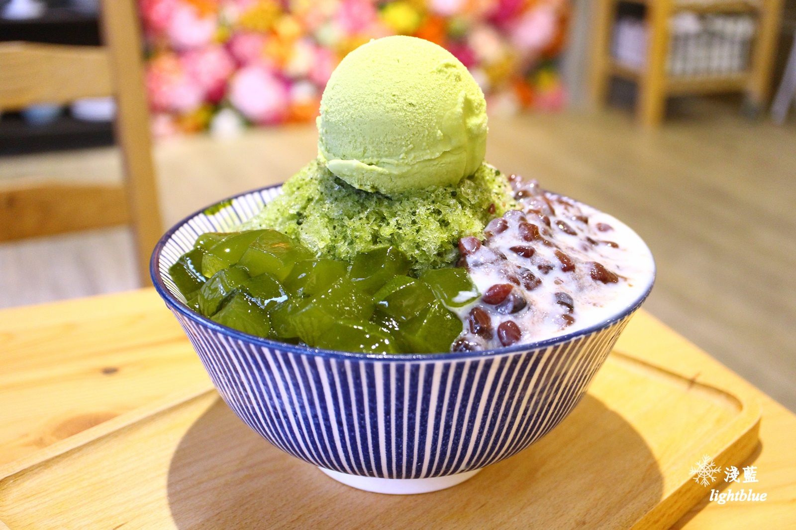 宜蘭羅東美食：淺藍 × 小島日和～熱門打卡花牆，豪華宇治金時抹茶刨冰