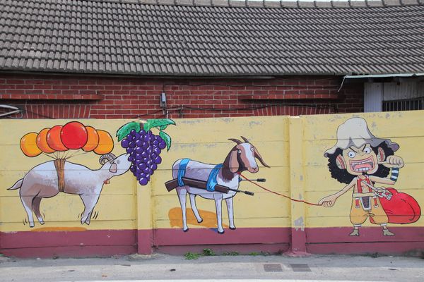 彰化溪湖巨峰葡萄彩繪:【彰化景點】彰化溪湖巨峰葡萄彩繪~充滿幽默風趣和在地風格存在的小小樂趣