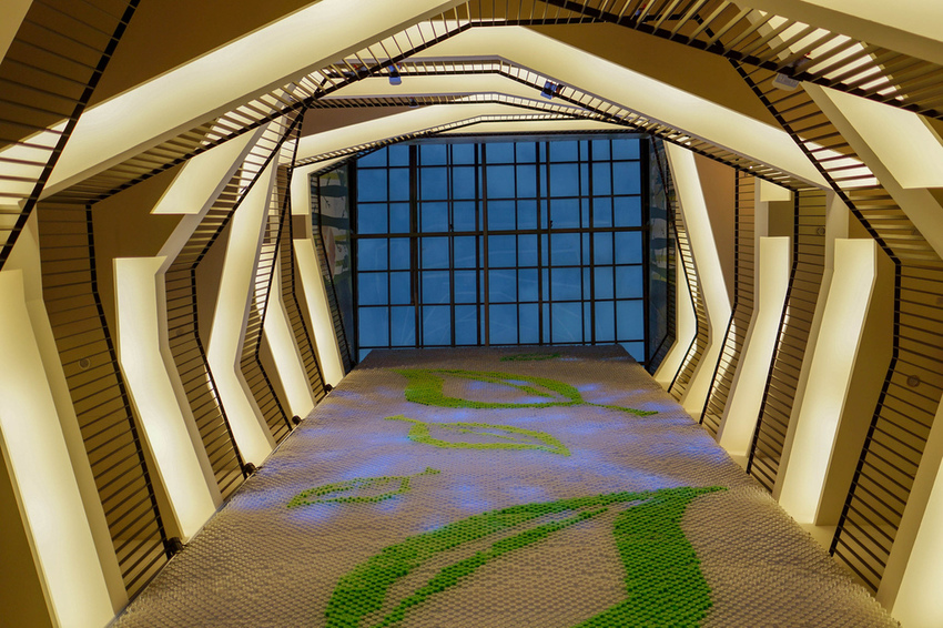 台中草悟道住宿 綠宿行旅Green Hotel 環保旅店榮獲三星級 LED心之光牆放煙火親子互動更有趣14A.jpg