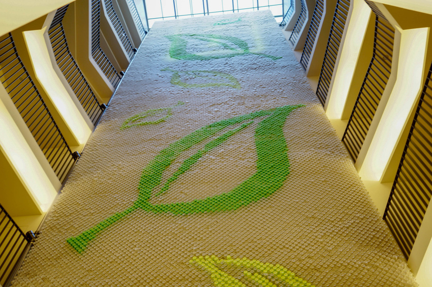 台中草悟道住宿 綠宿行旅Green Hotel 環保旅店榮獲三星級 LED心之光牆放煙火親子互動更有趣11.jpg