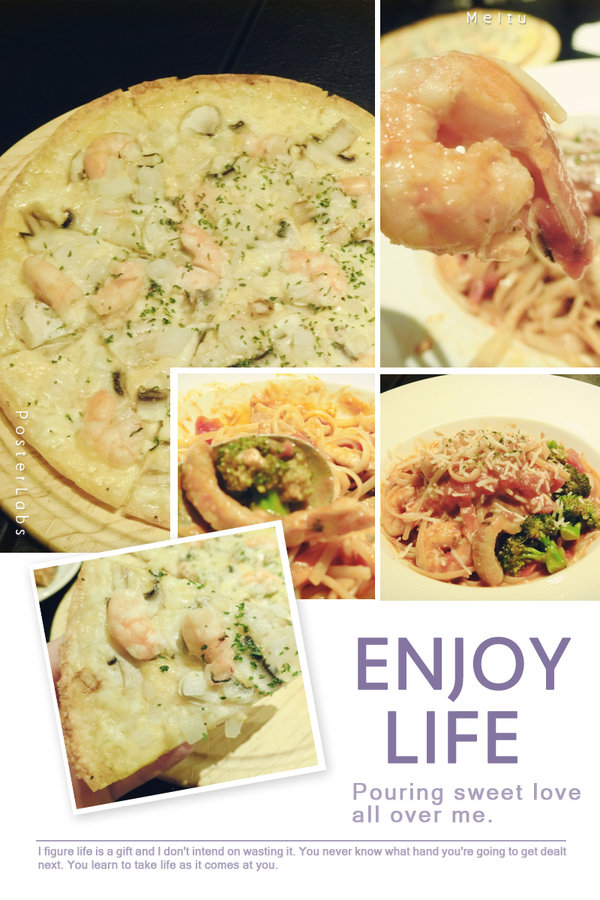 哈克廚房：【松菸美食推薦】Hack Bistro哈克廚房~紅魔鬼總匯義大利麵及鮮蝦起司烤薄餅~真是美味又銷魂喔!