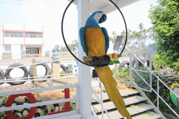 啄木鳥之丘泡腳丫親子餐廳： 【南投景點】啄木鳥之丘泡腳ㄚ親子餐廳~藍白色地中海風格，泡泡腳ㄚ，聊聊天，泡湯配美食滿足又舒心，沙坑及戲水池小孩子很愛