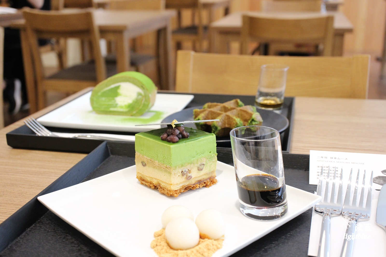 [ 忠孝復興站美食 ] 淺藍 × Matcha one忠孝店～忠孝店限定二年坂抹茶慕斯、抹茶格子鬆餅