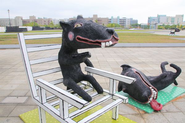 可愛逗趣南科管理局台灣犬:【台南景點】可愛逗趣南科管理局台灣犬~小黑都很有魅力,有點心機的表情可愛又逗趣,那耍寶耍酷的模樣,很讓人生疼,淘氣卻又帥勁十足,讓人又愛又恨的