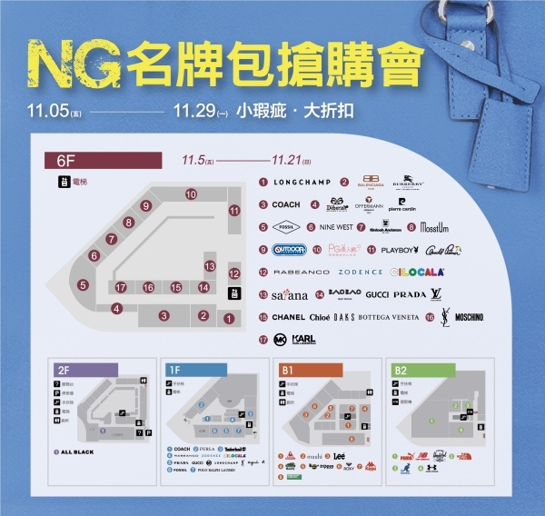 台中NG名牌包特賣又來啦！開賣首日振興券200換名牌包福箱，錯過再等一年～