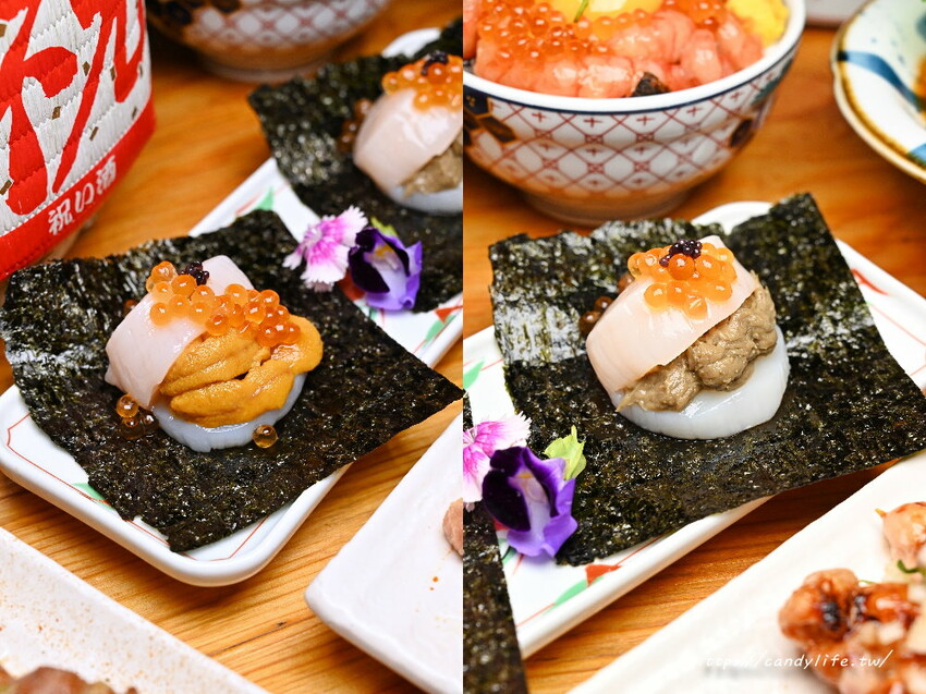 小麥所|台中厲害深夜食堂,超浮誇生食丼飯,生魚片也超厚切,當月壽星還有酒樽爽敲優惠價~