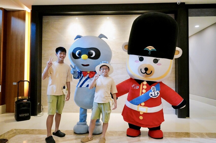 新北親子住宿推薦｜福容大飯店淡水漁人碼頭POPA露營主題房，