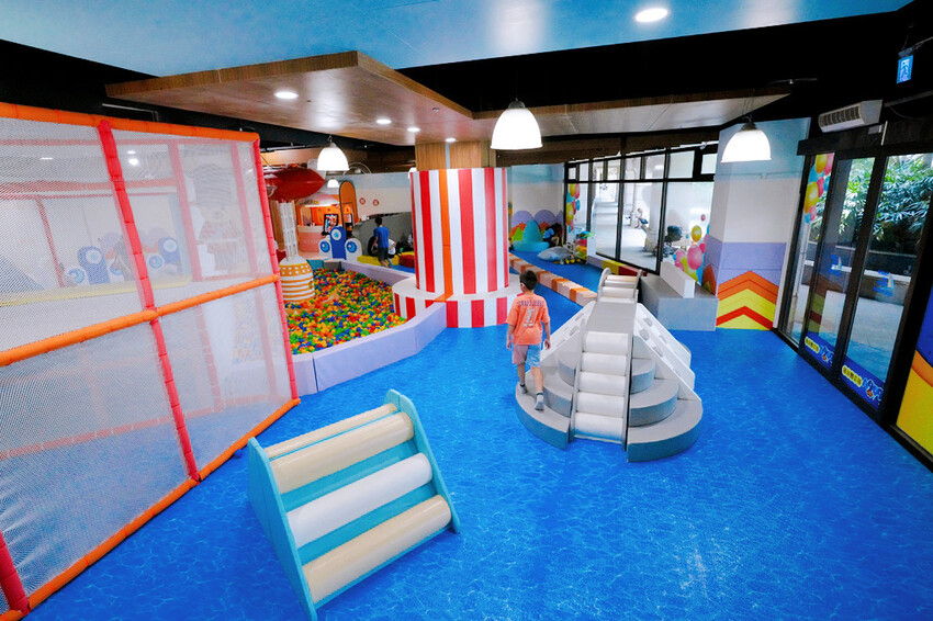 新北親子住宿推薦｜福容大飯店淡水漁人碼頭POPA露營主題房，