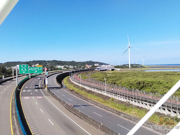 新竹市香山-豎琴橋19-橋上風景-西濱快速公路往南