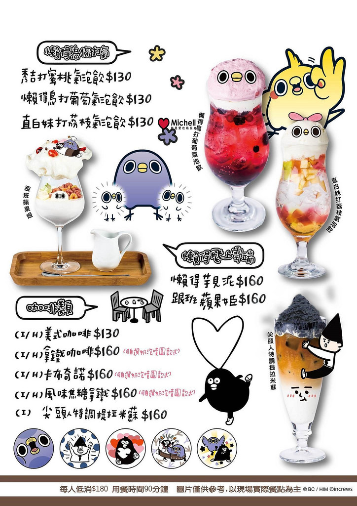 掰掰啾啾 X 懶得"鳥"你 X 頑食 Café 武昌店