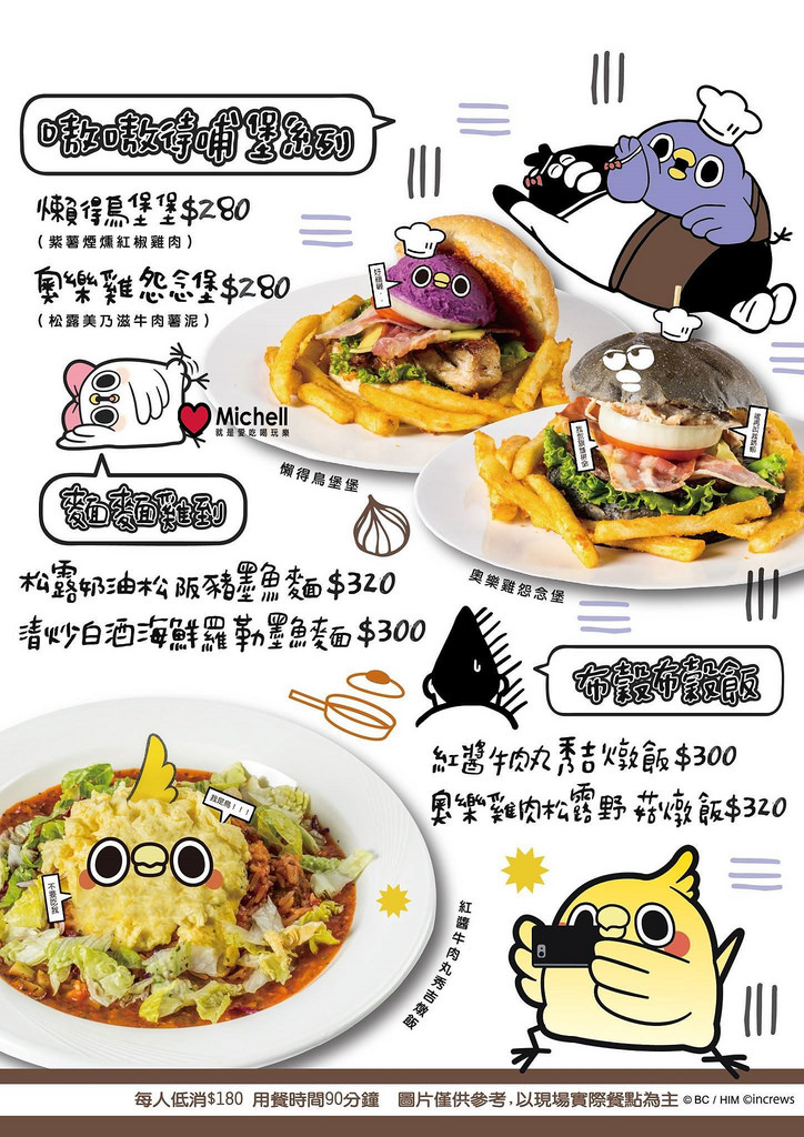 掰掰啾啾 X 懶得"鳥"你 X 頑食 Café 武昌店