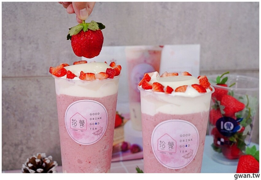 草莓季來囉~喝的草莓甜點,還有濃濃奶蓋!