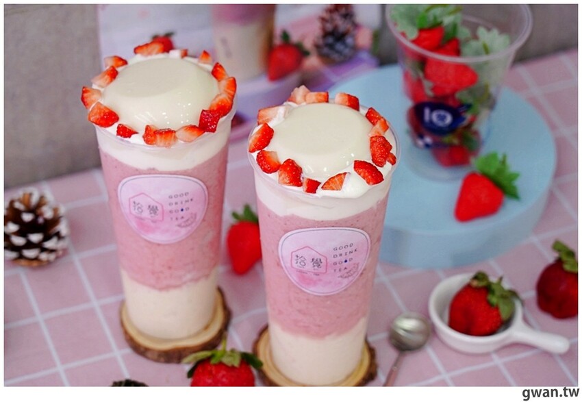 草莓季來囉~喝的草莓甜點,還有濃濃奶蓋!